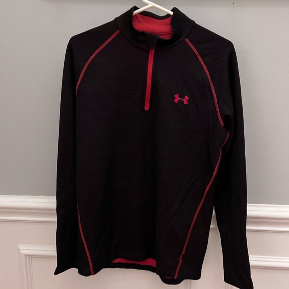 Under Armour Men’s Quarter Zip Black Size L - Picture 4 of 5